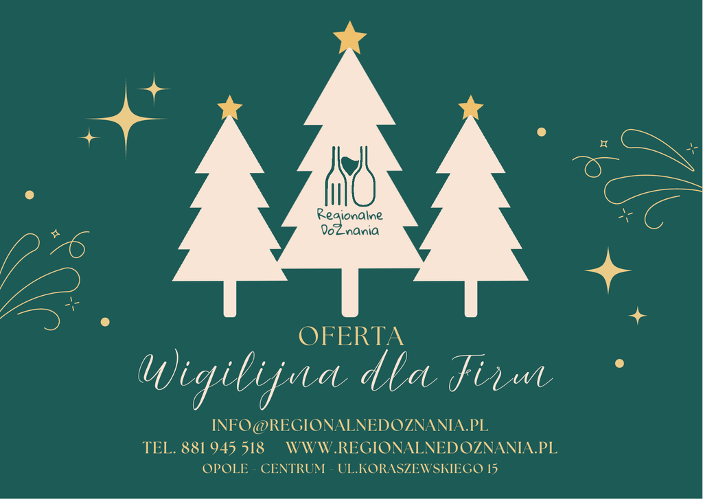 Oferta wigilijna dla firm w Opolu - wigilie firmowe i paczki świąteczne