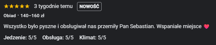 Opinie o restauracji Regionalne Doznania